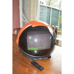 1980:leuke oranje retro DESIGN kleuren tv PHILIPS DISCOVERER