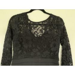 ZGAN! Mooie gala jurk met rugdecollete, mt 38/40