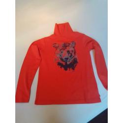 Longsleeve katoen 158/164 NIEUW met coll ski pull Okaidi
