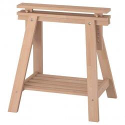 Schraag met plank, beuken, 70x71/93 prijs is per stuk