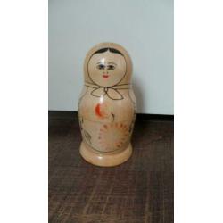 Houten babushka poppetjes, authentiek USSR!