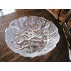 Mikasa crystal serving bowl - Ice castles - rond model