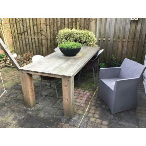 Tuintafel + stoelen