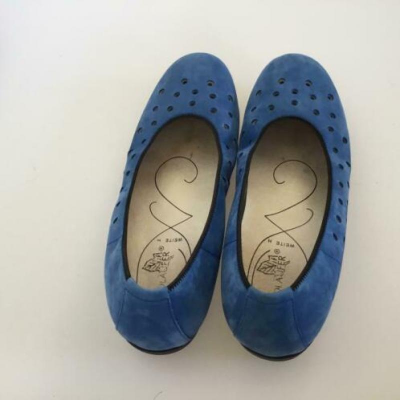 Yoli Waldlaufer 5H (38H) blauw suede leer ballerina’s