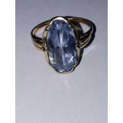 14K Gouden Ring met Aquamarijn