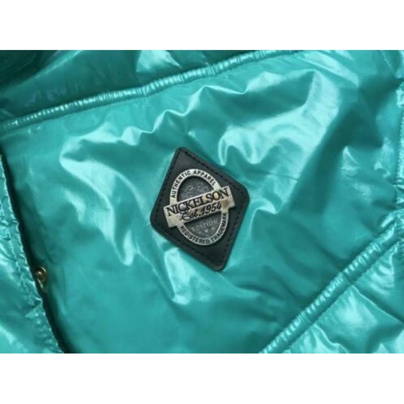 Lakjas ski Jack mint groen hoogglans als nieuw mt L nu voord