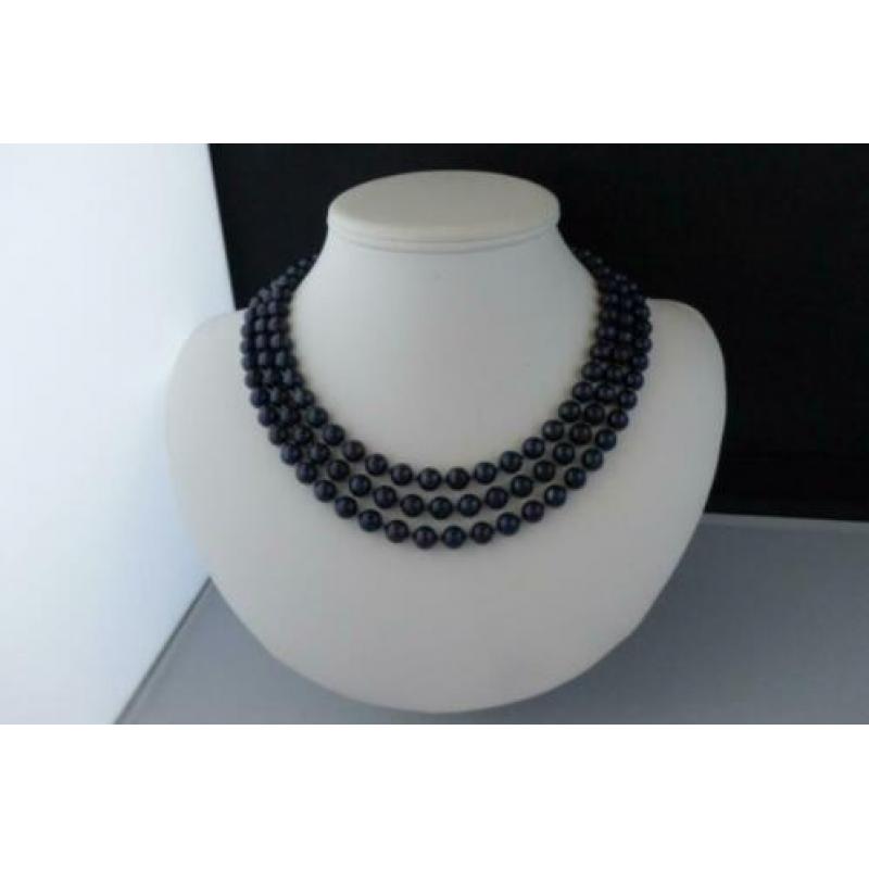 PAREL(zoetwaterparel) ketting/oorhanger-set