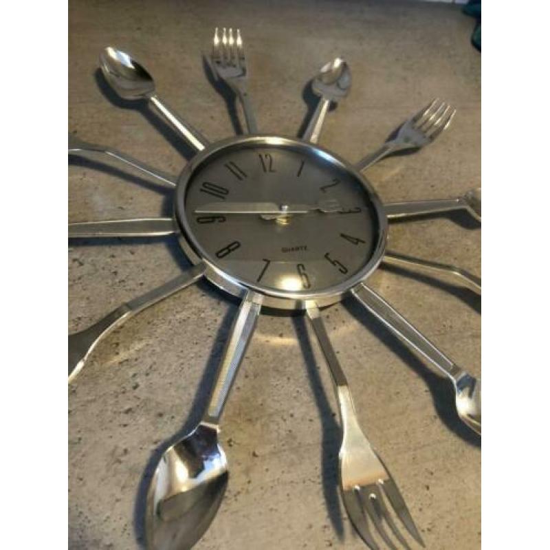 Keuken klok bestek Quartz