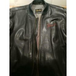 orgineel fender lederen bomber jack voor de fender freak !