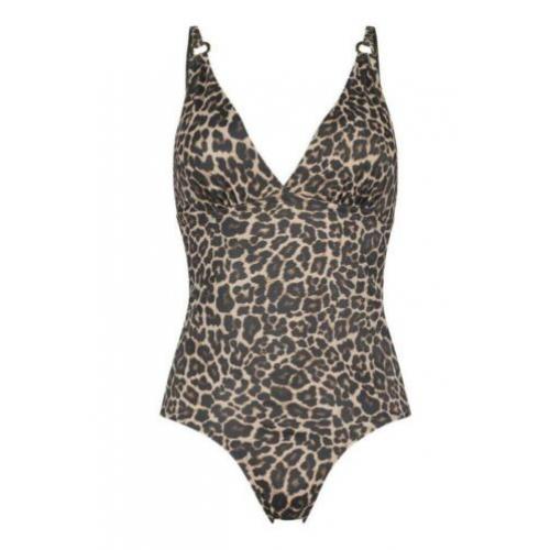 Hunkemöller badpak tijgerprint NIEUW met kaartjes mt 44