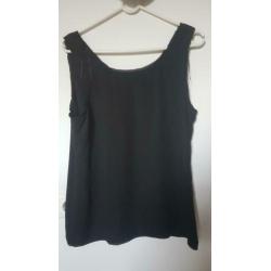 NIEUW: Mint Velvet zwarte top, mt 12 (40), voile stof