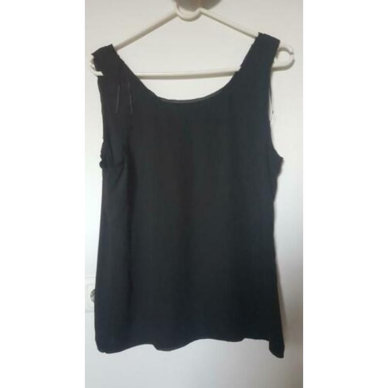 NIEUW: Mint Velvet zwarte top, mt 12 (40), voile stof