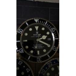 Rolex wandklokken 34 cm. Daytona,Pepsi,Batman enz