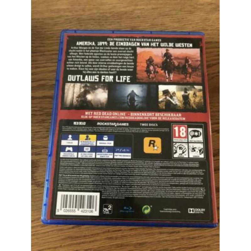 Te koop aangeboden ps4 red dead redemption 2