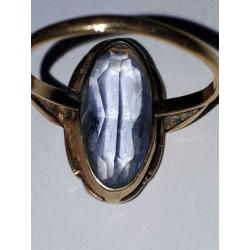 14K Gouden Ring met Aquamarijn