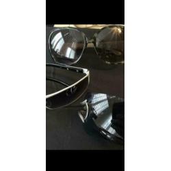 Opvallende dames zonnebrillen DG, chanel, Versace enz