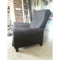 relaxstoel Ikea 'muren' antraciet/zwart