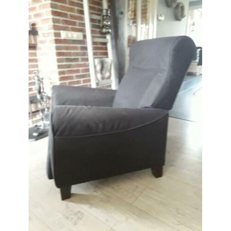 relaxstoel Ikea 'muren' antraciet/zwart