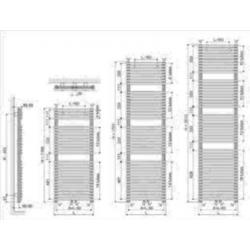 Henrad Arno Single design radiator 179 cm hoog x 50 cm breed