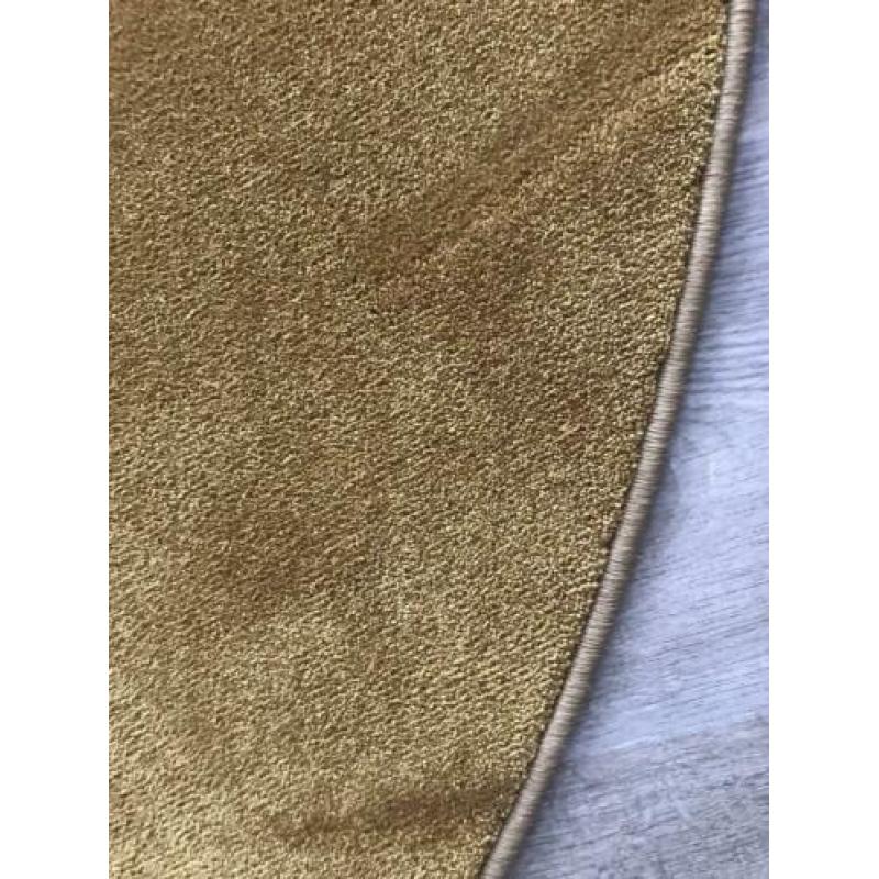 Supermooie rond karpet, kerriegeel 210 cm