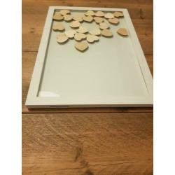 Weddingdeco Hart frame gastenboek Boho Ginger Ray