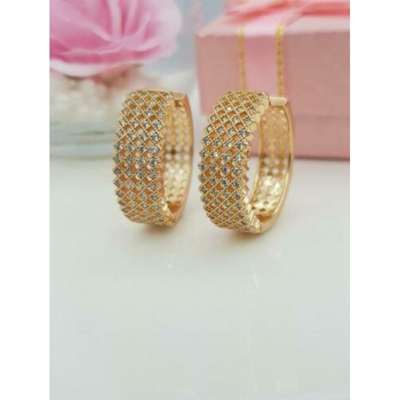 ??XGold? 18 karaat goldplated oorbellen