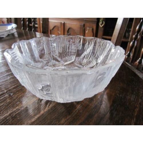 Mikasa crystal serving bowl - Ice castles - rond model