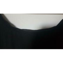 NIEUW: Mint Velvet zwarte top, mt 12 (40), voile stof