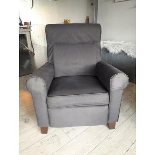 relaxstoel Ikea 'muren' antraciet/zwart