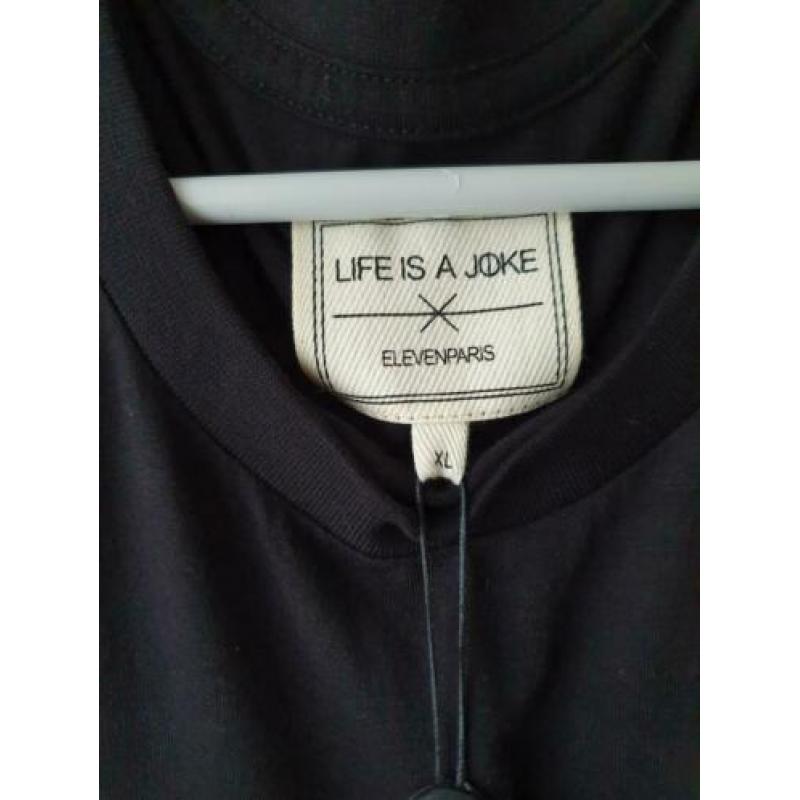 Life is a joke x Elevenparis zwart T-shirt (XL)