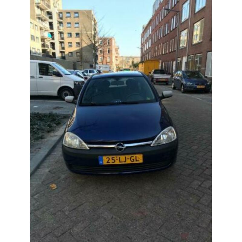 Opel Corsa 1.2 16V 3D 2003 Blauw met nieuwe apk