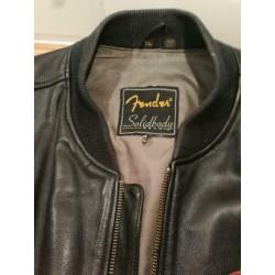 orgineel fender lederen bomber jack voor de fender freak !