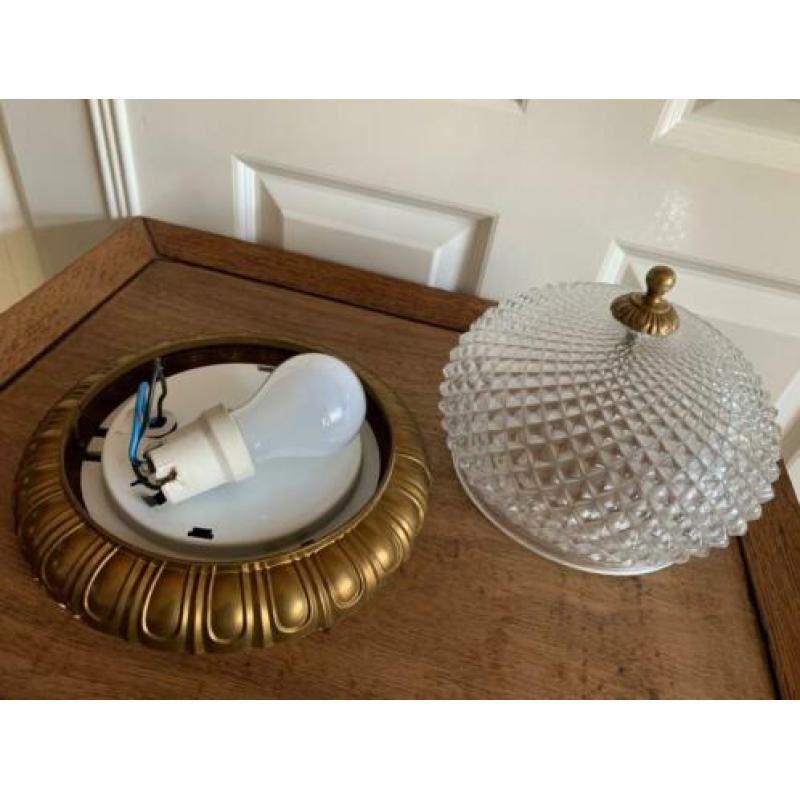 Italiaans vintage murano plafonnière lamp gemerkt EFFETRE bp