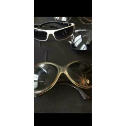Opvallende dames zonnebrillen DG, chanel, Versace enz