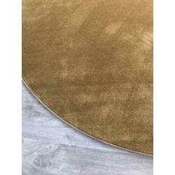 Supermooie rond karpet, kerriegeel 210 cm