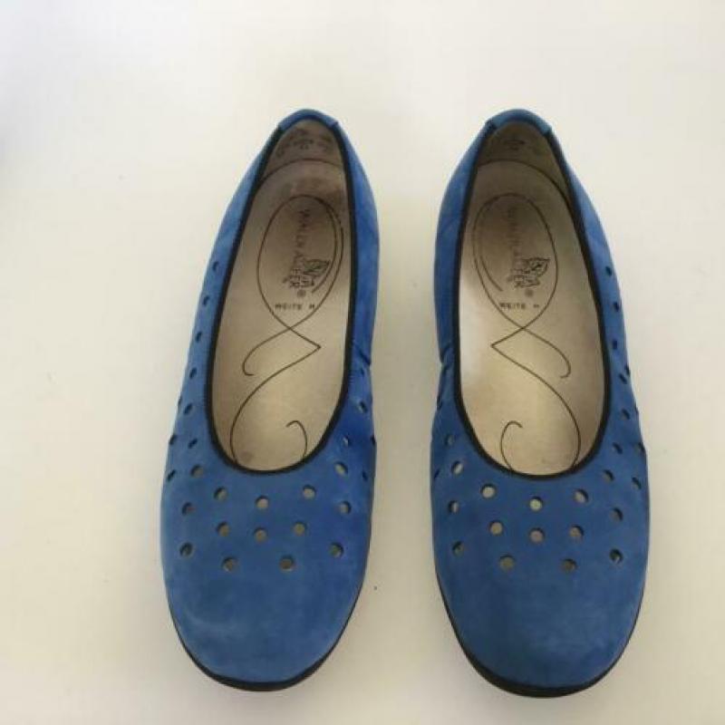 Yoli Waldlaufer 5H (38H) blauw suede leer ballerina’s