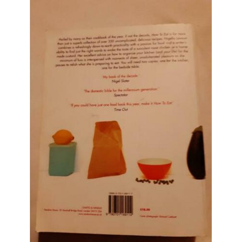 Cook book "How to eat" by Nigella Lawson. English version!