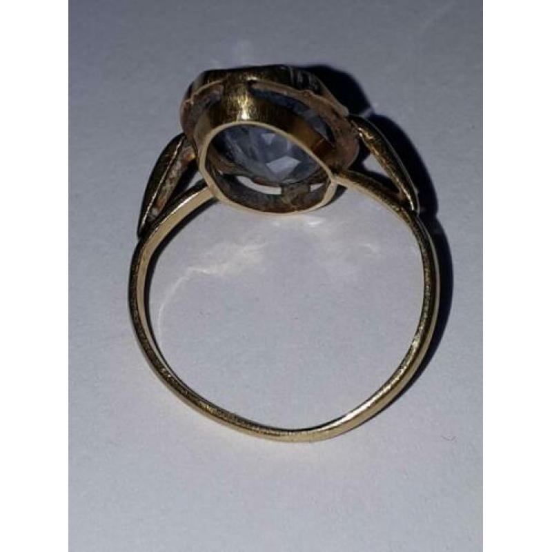 14K Gouden Ring met Aquamarijn