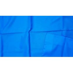 Blauwe (kobalt)zijde achtigesjaal met glansrand. 80 x 80 cm