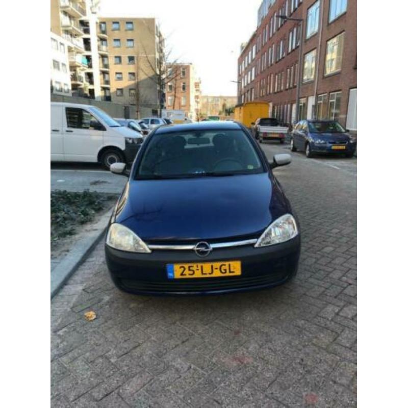 Opel Corsa 1.2 16V 3D 2003 Blauw met nieuwe apk