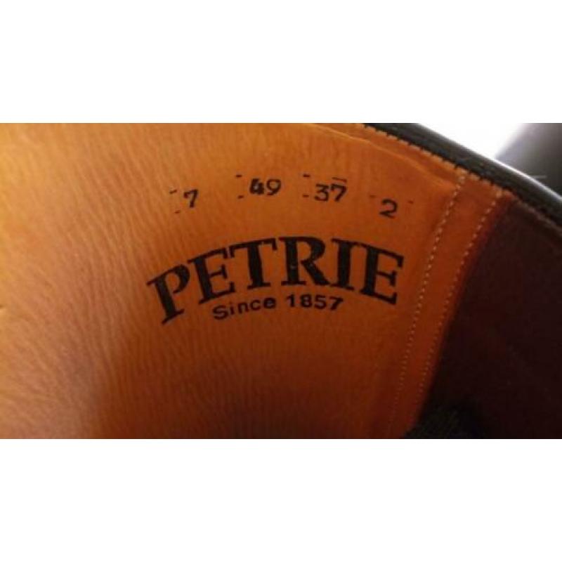 Petrie zwarte leren rijlaars maat 7 N.