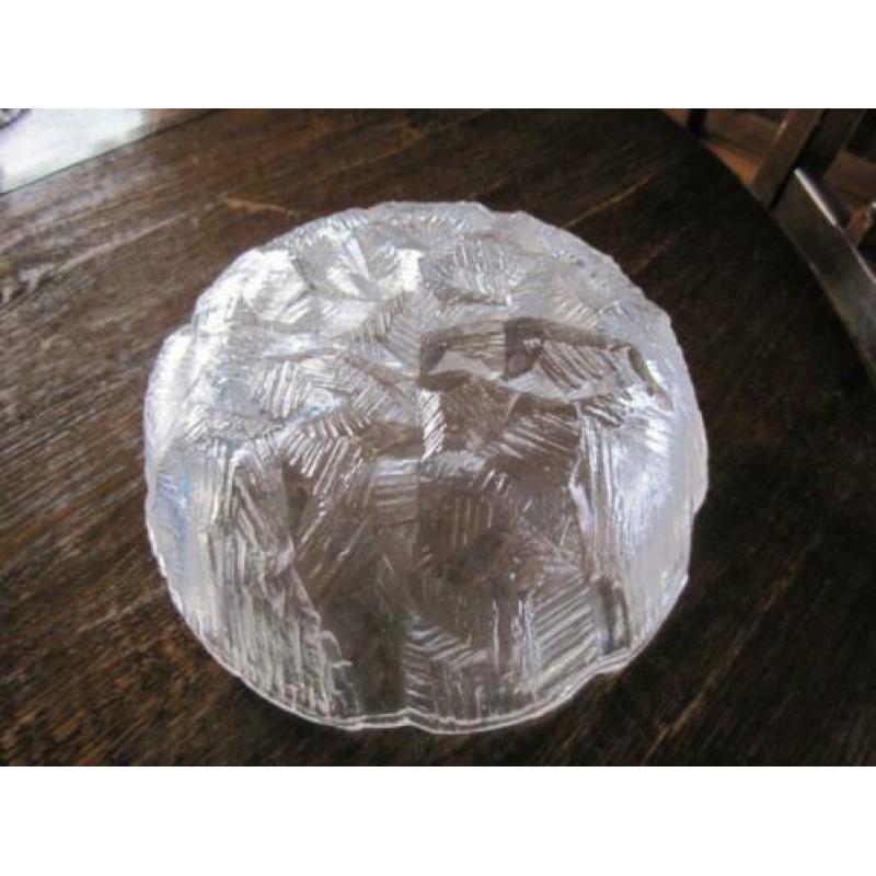 Mikasa crystal serving bowl - Ice castles - rond model
