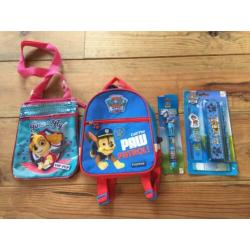 Paw Patrol tasje, rugzak en knutselspulletjes