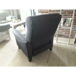 relaxstoel Ikea 'muren' antraciet/zwart