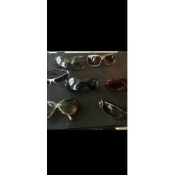 Opvallende dames zonnebrillen DG, chanel, Versace enz
