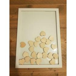 Weddingdeco Hart frame gastenboek Boho Ginger Ray