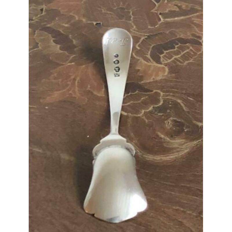 Antiek suikerschepje zilver suikerlepel lepel suiker schepje