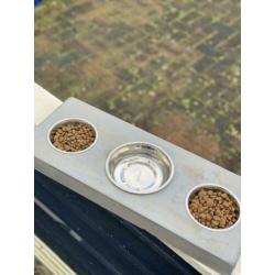 Houten Voerbak hond / kat