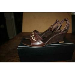 Lea Foscati vlot leren sandalen mt 40 SUPERKOOPJE
