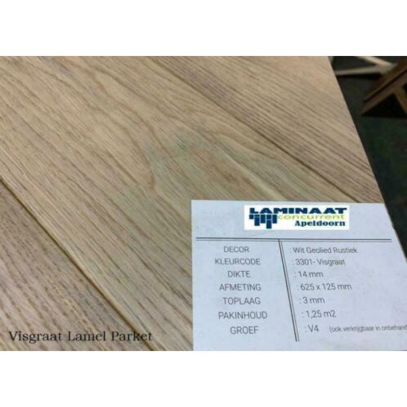 Visgraat Lamel Parket Wit Geolied Rustiek 3301 Apeldoorn